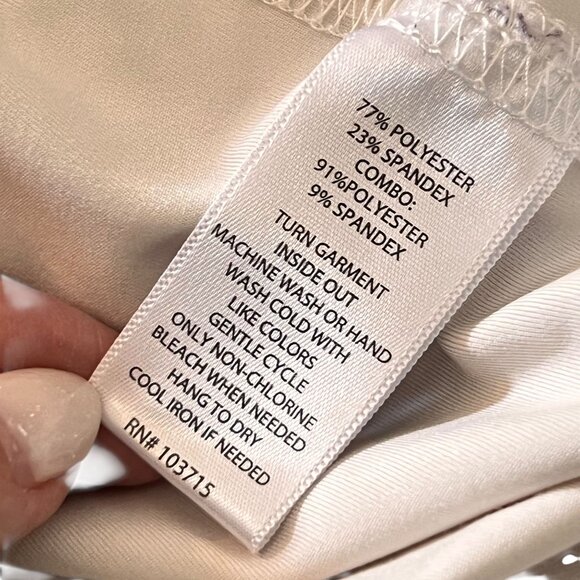 Rachel Zoe Cream White Wide Leg Drawstring Lounge Pants M Pockets Jersey Knit - Picture 6 of 11